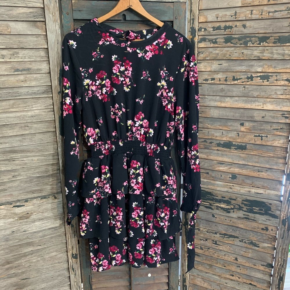 H&M floral dress with elastic waist